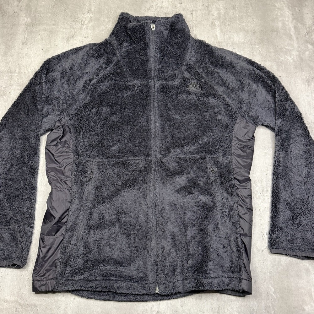 The North Face Osito Fleece Jacket Womens Black Full Zip Long Sleeve Outdoor XL
